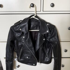 Blank NYC Black Leather Moto Jacket